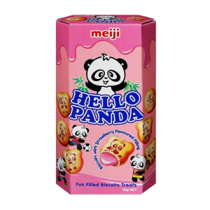 Meiji Panda Strawberry Cookies