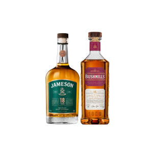 Jameson 18 years and Bushmill 16 Years Combo Package