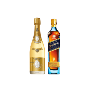 Louis Roederer cristal and Johnnie Walker Blue Label Combo Package